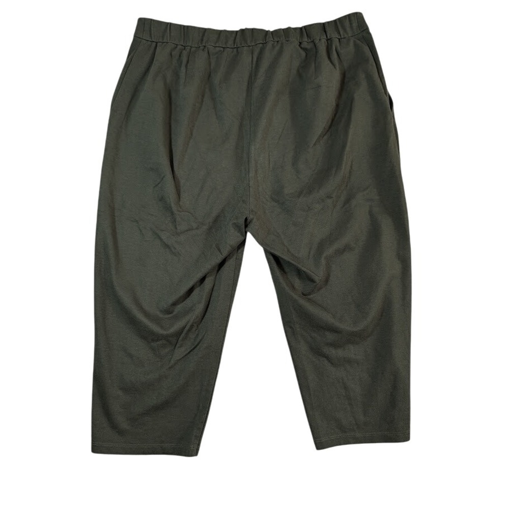 Eileen Fisher Petite Olive Green Organic Cotton Blend Pants  Cropped PL‎ - Picture 2 of 8